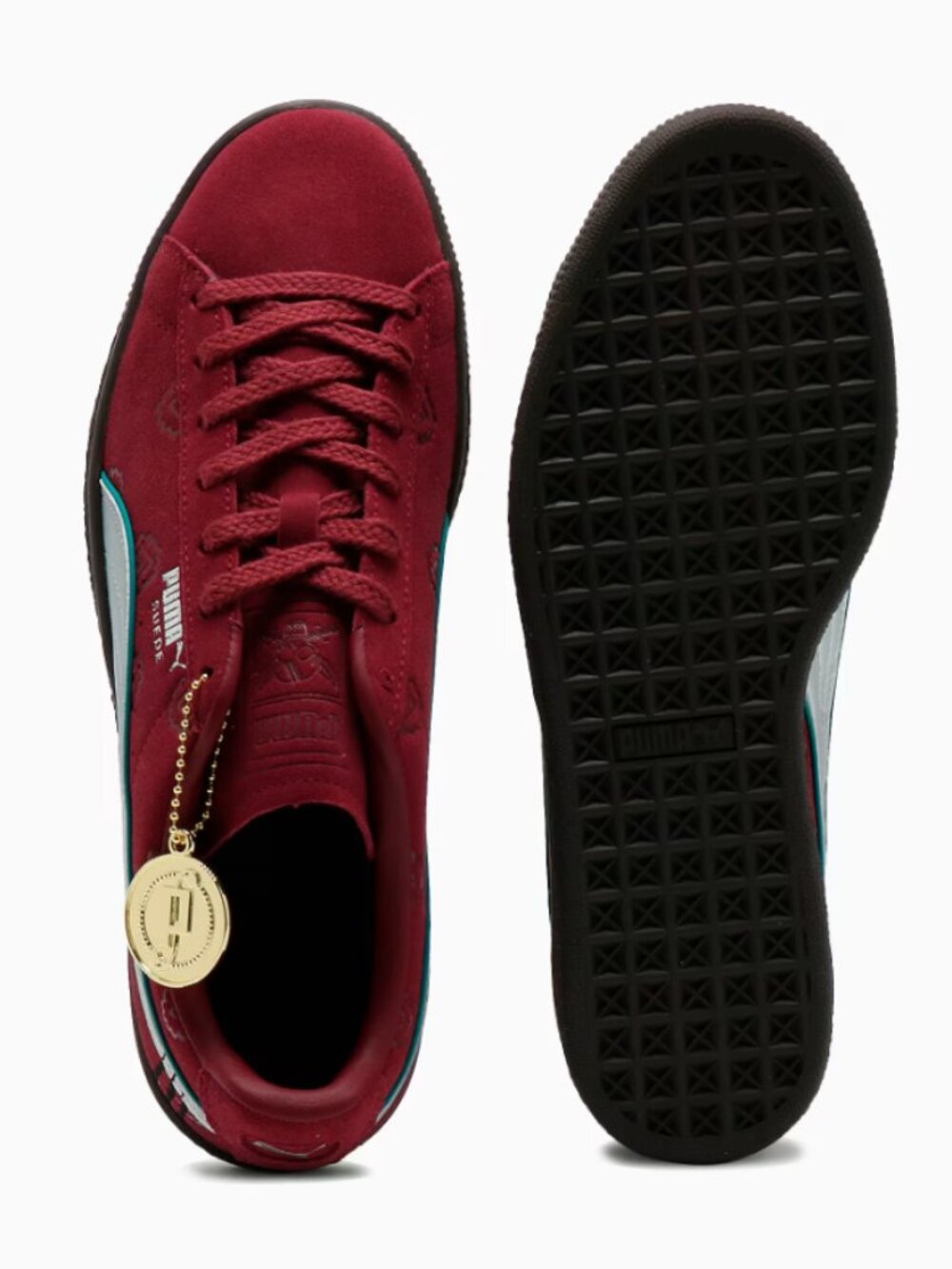 Puma X One Piece Collaboration Red Hair Pirates Suede Size Youth 4.5 / Women 6
